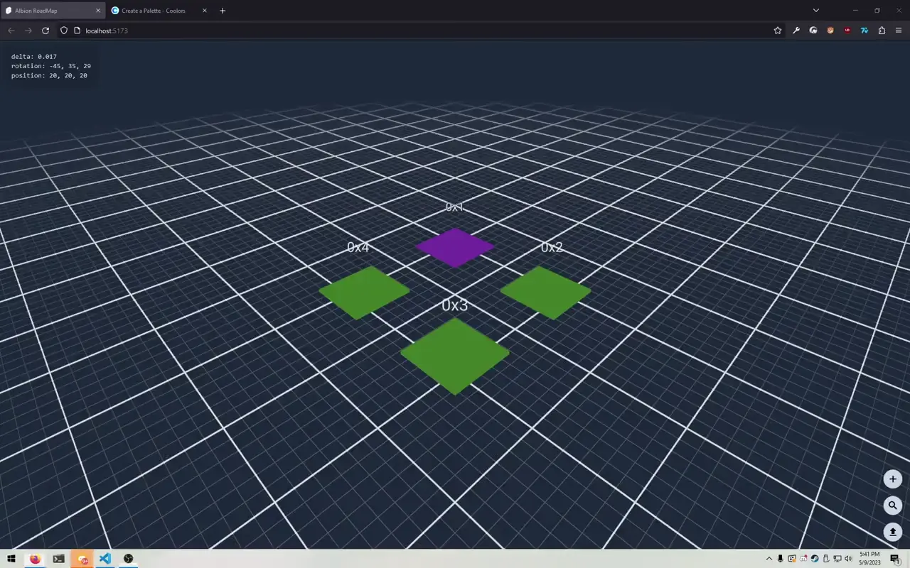 Custom in browser 3d viewport & editor